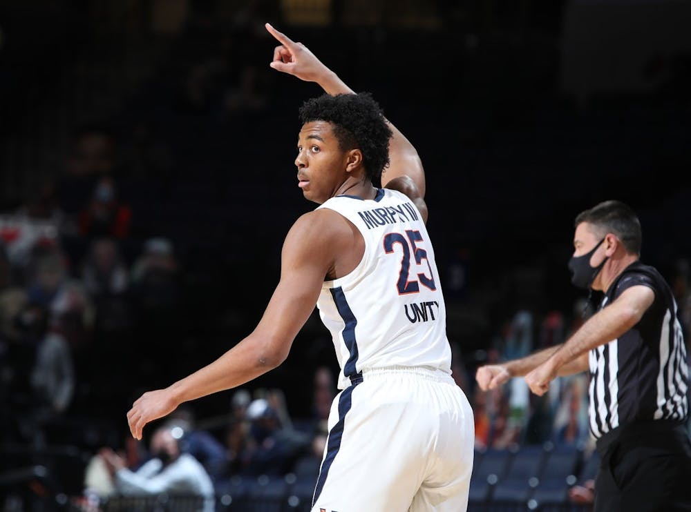 <p>Virginia junior guard Trey Murphy III was the only Division I player last season to join the "50-40-90" club, shooting 50.3 percent from the field, 43.3 percent from the three-point line and 92.7 percent from the free-throw line.</p>