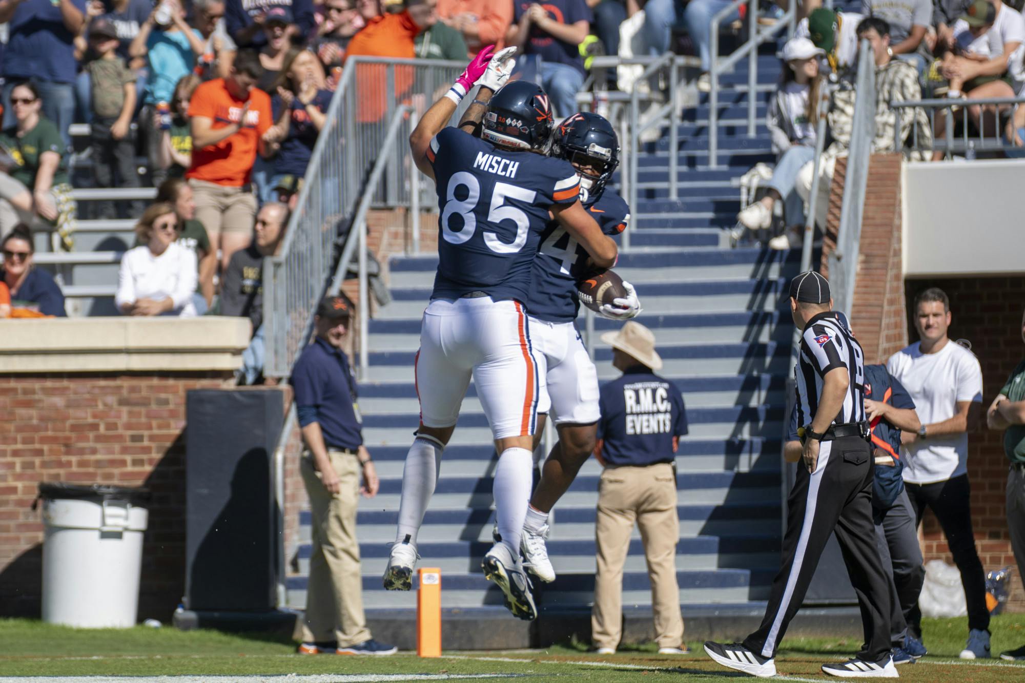 Malik Washington scored his fifth touchdown of the season to put the Cavaliers ahead for good in the second half.