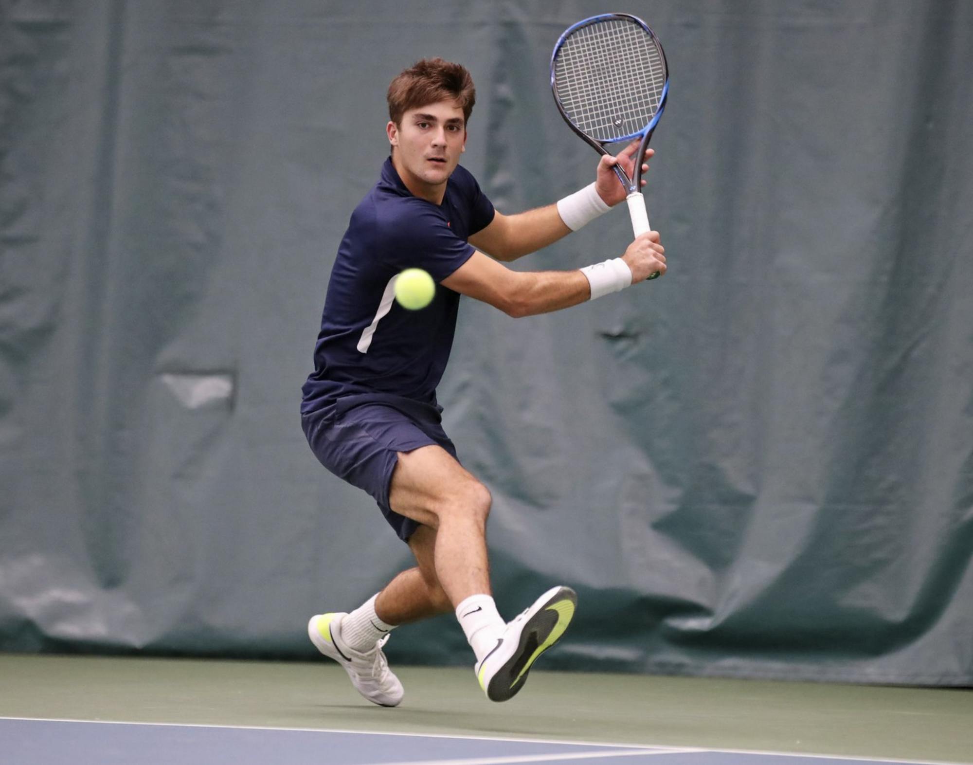 Freshman Alexander Kiefer was a top 10 recruit for Virginia. Kiefer has continued to prove his value throughout the season, including today against Boston College when he won all of the matches he played.