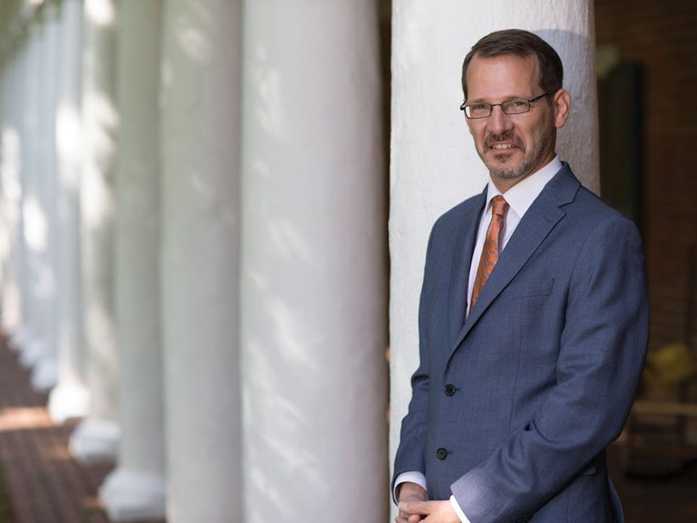 Provost Ian Baucom was raised in South Africa and gained degrees from Wake Forest University and Yale before coming to Virginia. 