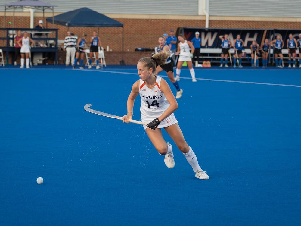 Frederique Vernooij presses downfield.