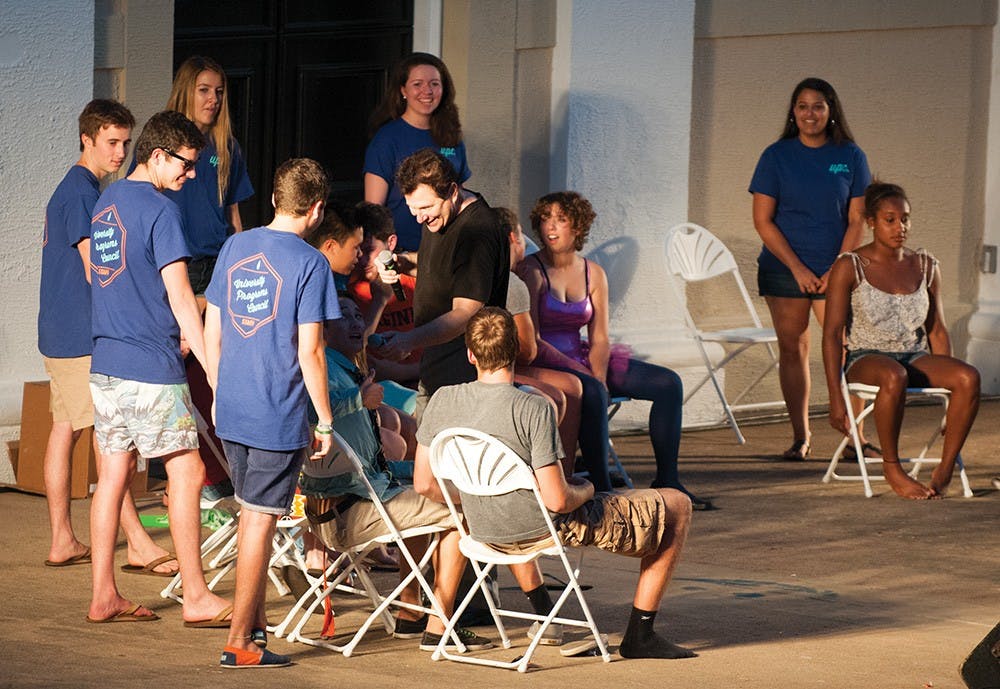 	Tom DeLuca&#8217;s hypnotist show attracts new and old students alike year after year. 