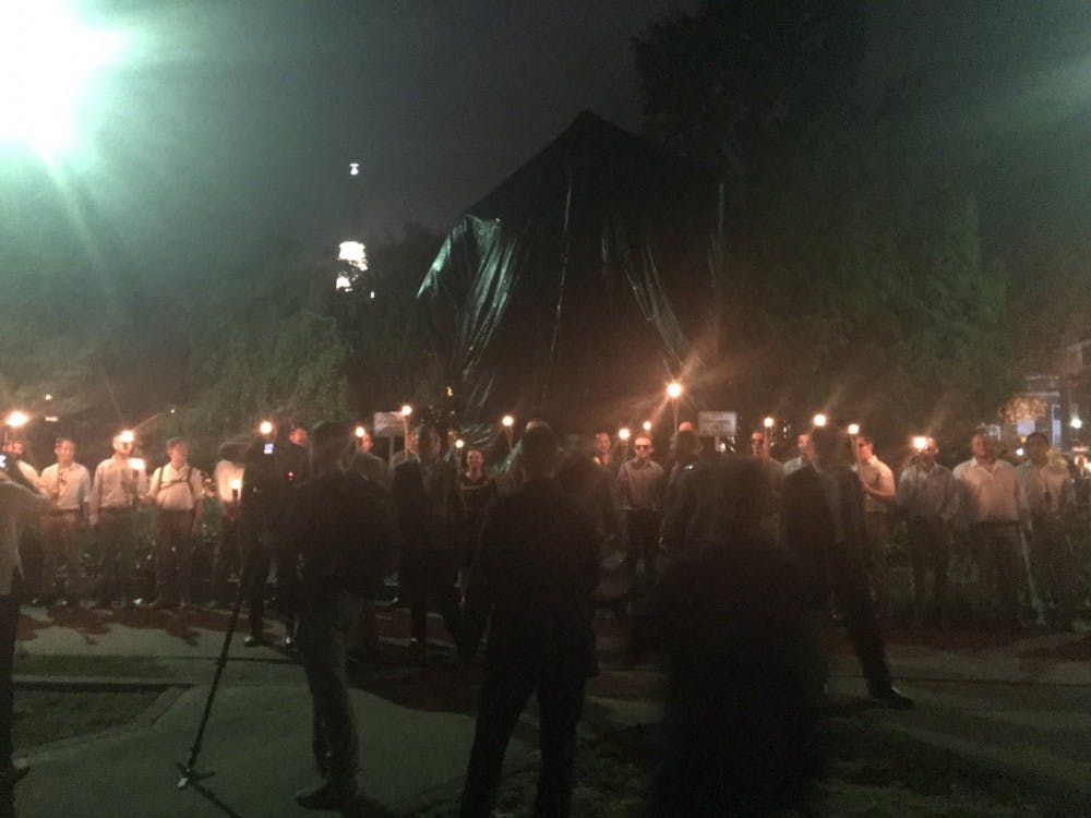 <p>Saturday evening University alumnus Richard Spencer returned to Charlottesville with a group of white supremacists for a torchlit rally at Emancipation Park that they dubbed “Charlottesville 3.0.” &nbsp;</p>