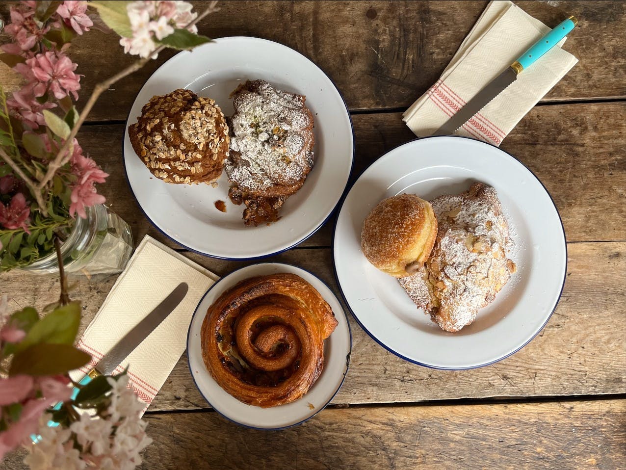 &nbsp;The beignets were a star within the display — gorgeous rotundas of pastries tossed in granulated sugar and cooked to a tawny tan.&nbsp;