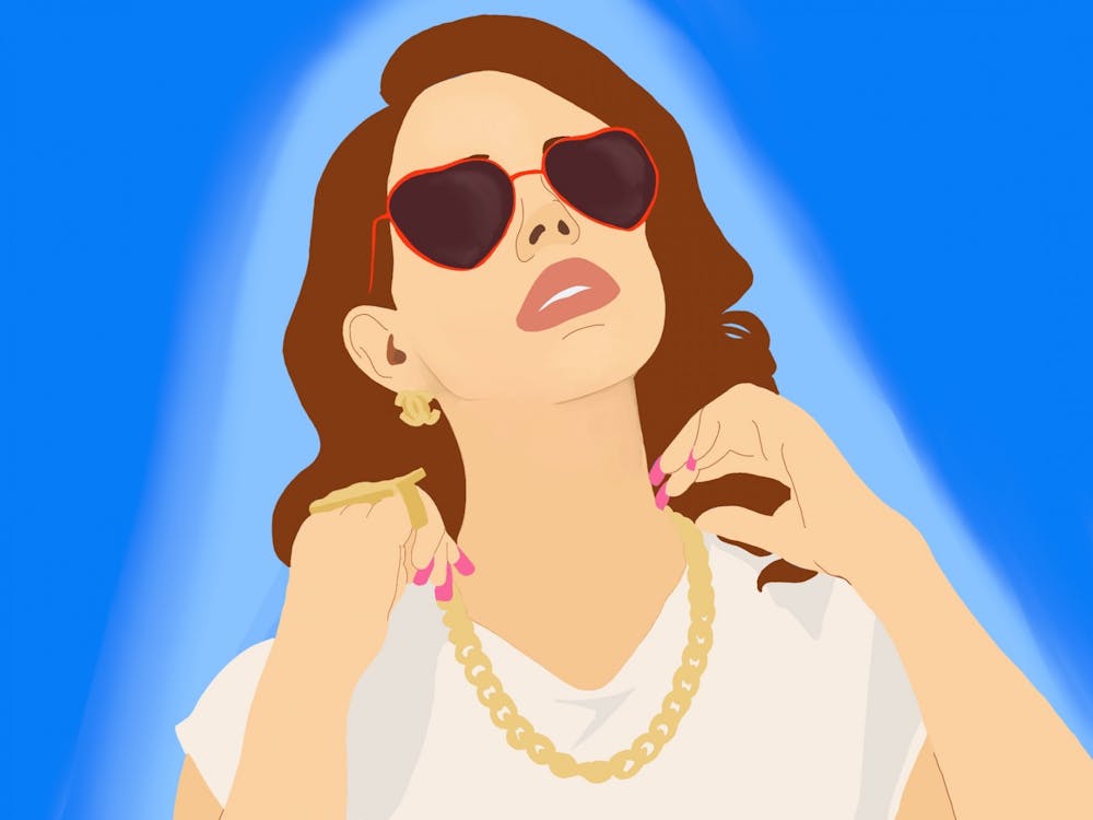Across her previous eight records, Lana Del Rey has created an iconography of cherry cola, cigarettes, sycamore trees, seedy dive bars and American flags flying defiantly and dejectedly. 