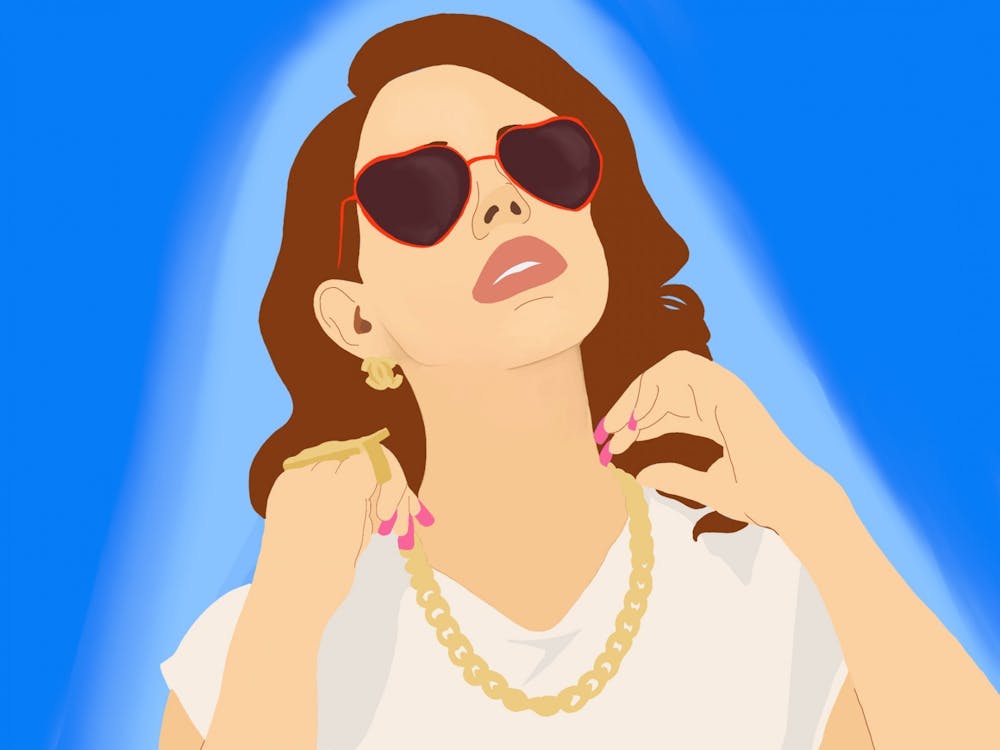 Across her previous eight records, Lana Del Rey has created an iconography of cherry cola, cigarettes, sycamore trees, seedy dive bars and American flags flying defiantly and dejectedly.