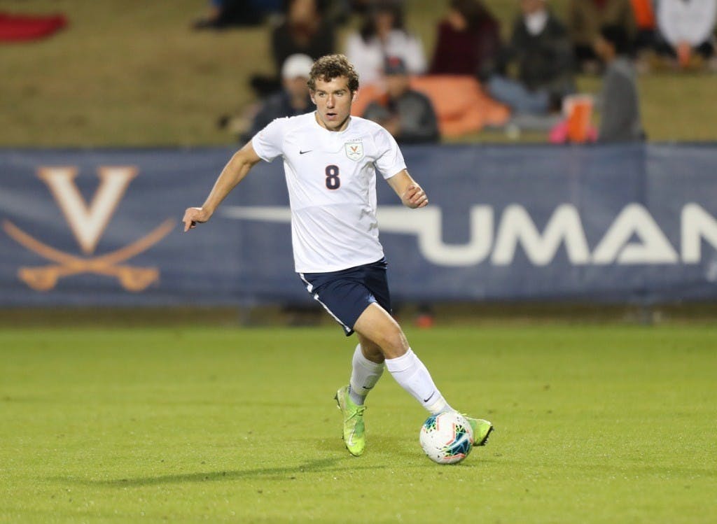 Junior midfielder Joe Bell was excellent for the Cavaliers, converting an early penalty kick to help down the Orange.&nbsp;