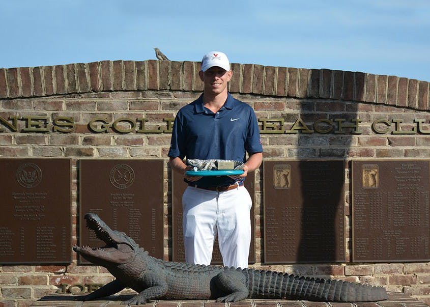 Junior Jimmy Stanger finished eighth at 3-under 213 at the Linger Longer Invitational.