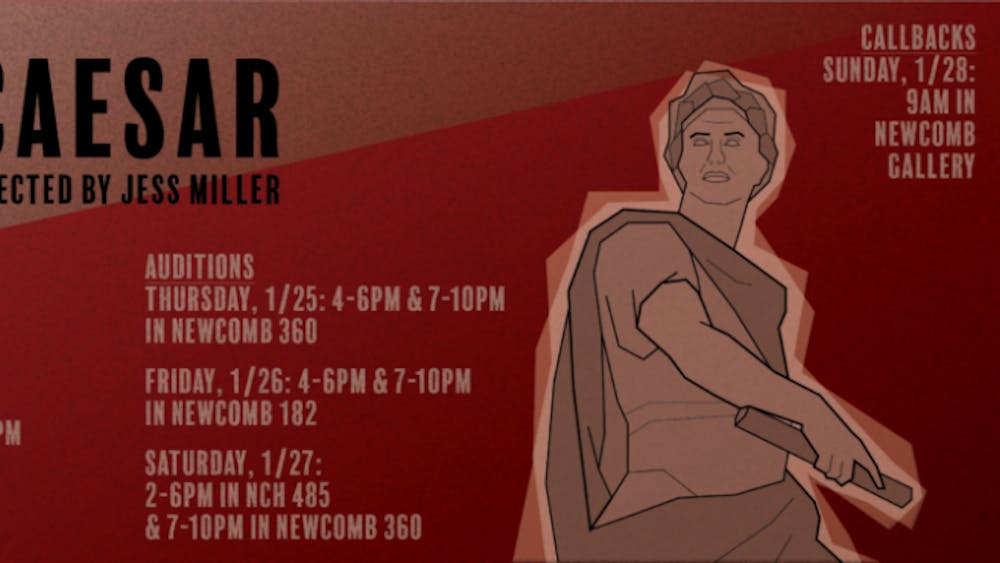 Shakespeare on the Lawn will perform “Julius Caesar” Thursday, March 29 through Saturday, March 31 at 8 p.m. in the Student Activities Building.