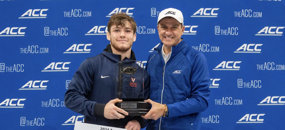 <p>Sophomore Nick Hamilton won the ACC Championship in the 165-lbs weight class, earning the Most Outstanding Wrestler award for his efforts.&nbsp;</p>
