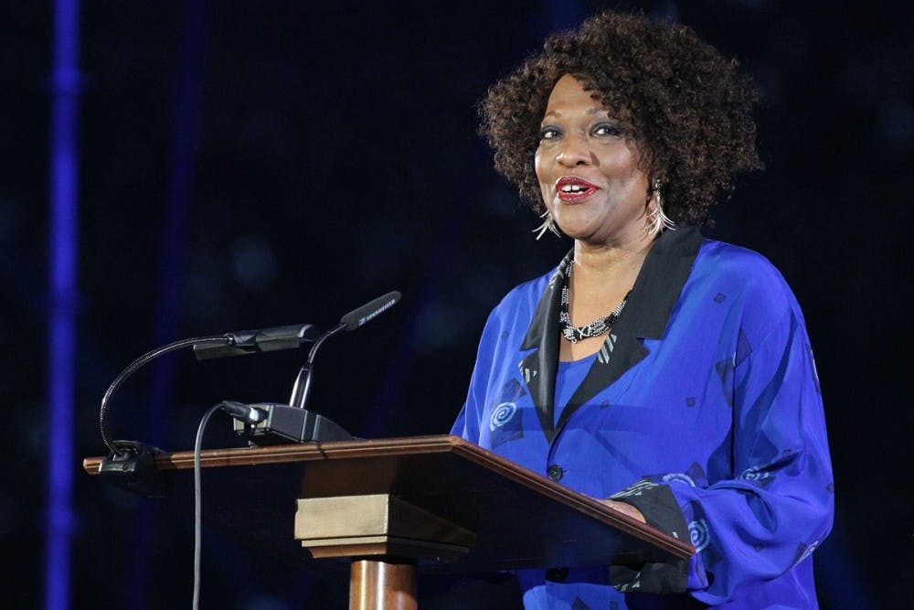 Rita Dove speaks at the Bicentennial Launch Celebration Oct. 6, the weekend before her event at the Paramount Theater.