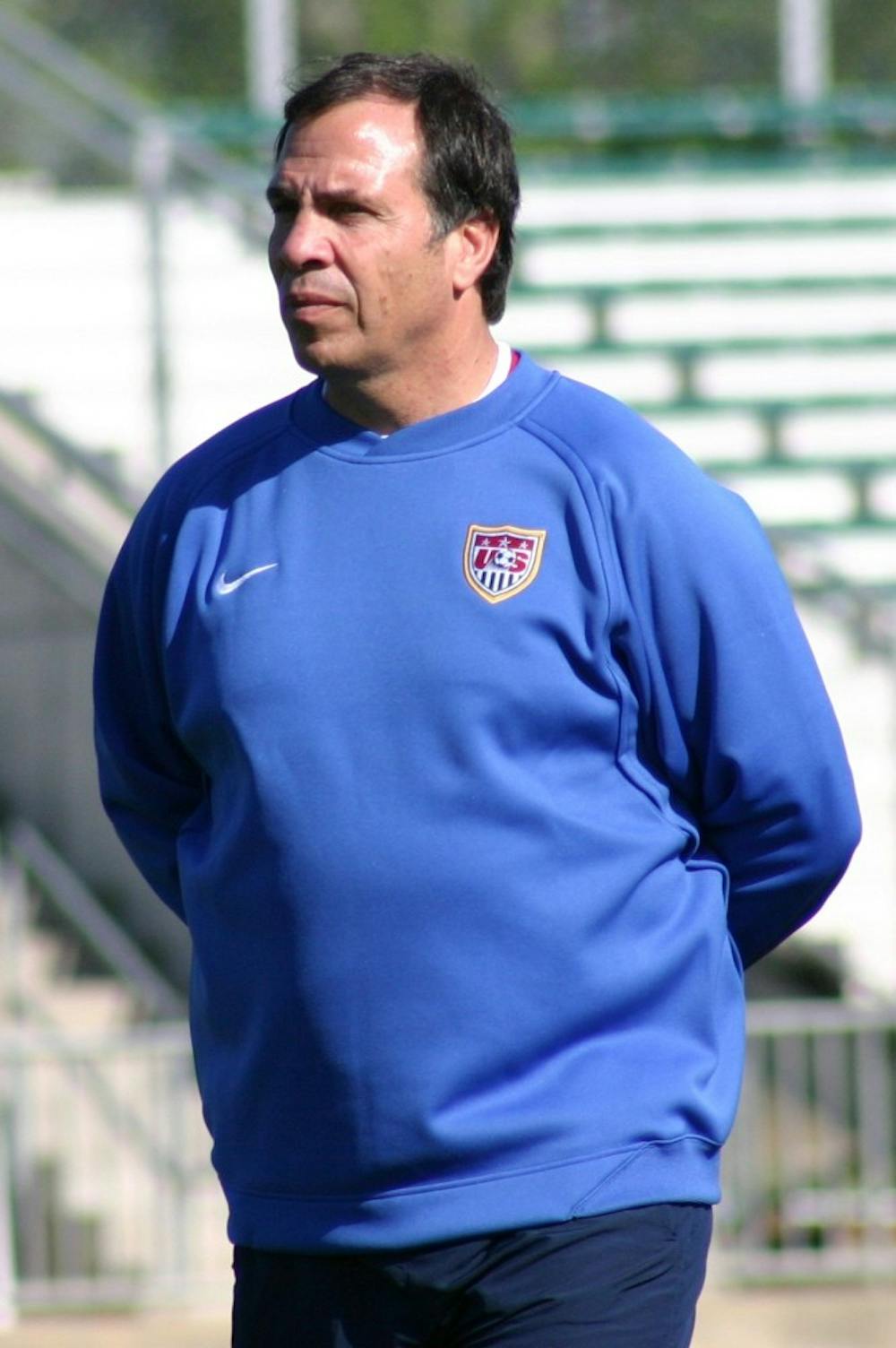 <p>One of the most recognizable names in Major League Soccer, Bruce&nbsp;Arena led Virginia to five National Championships in the late eighties and early nineties.</p>