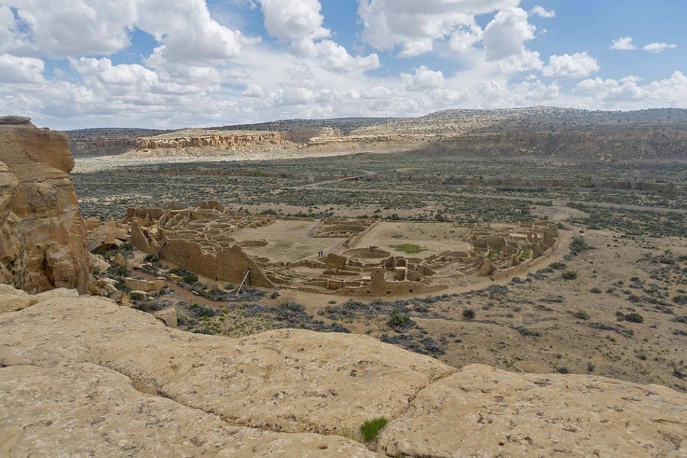 The ruins of Pueblo Bonito hid a burial site which DNA testing revealed to belong to a wealthy Puebloan family.