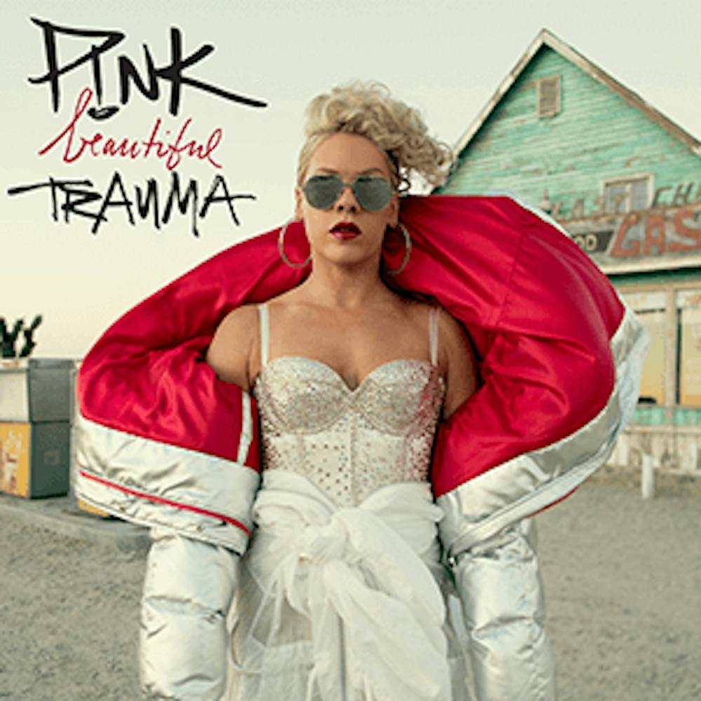 <p>P!nk's newest album "Beautiful Trauma" features the artist's classic personal touch with added political meaning.</p>