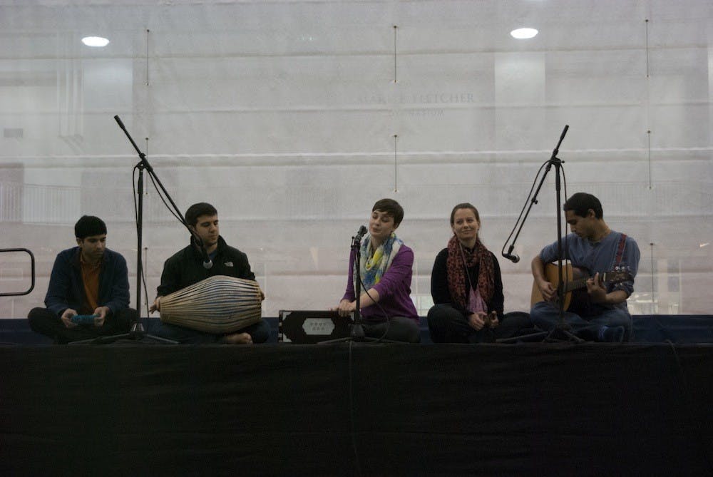 Many CIOs chose to supplement the activities provided at their booths with performances of music and dance. 