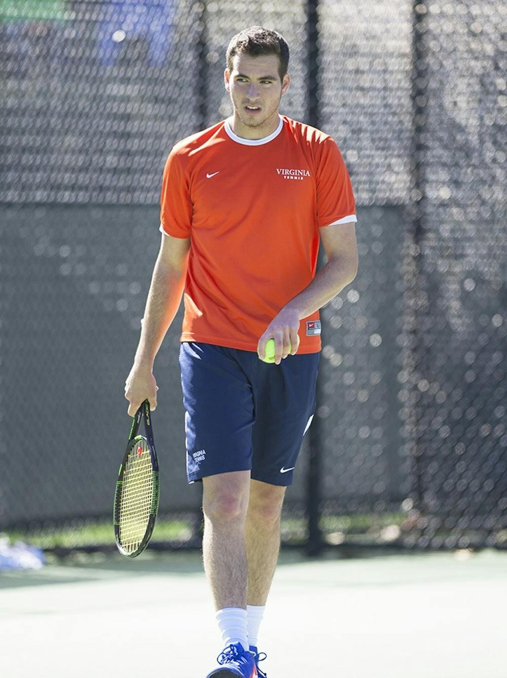 <p>Senior Ryan Shane&nbsp;was dominant over the weekend, grabbing victories in both his doubles and singles matches.</p>