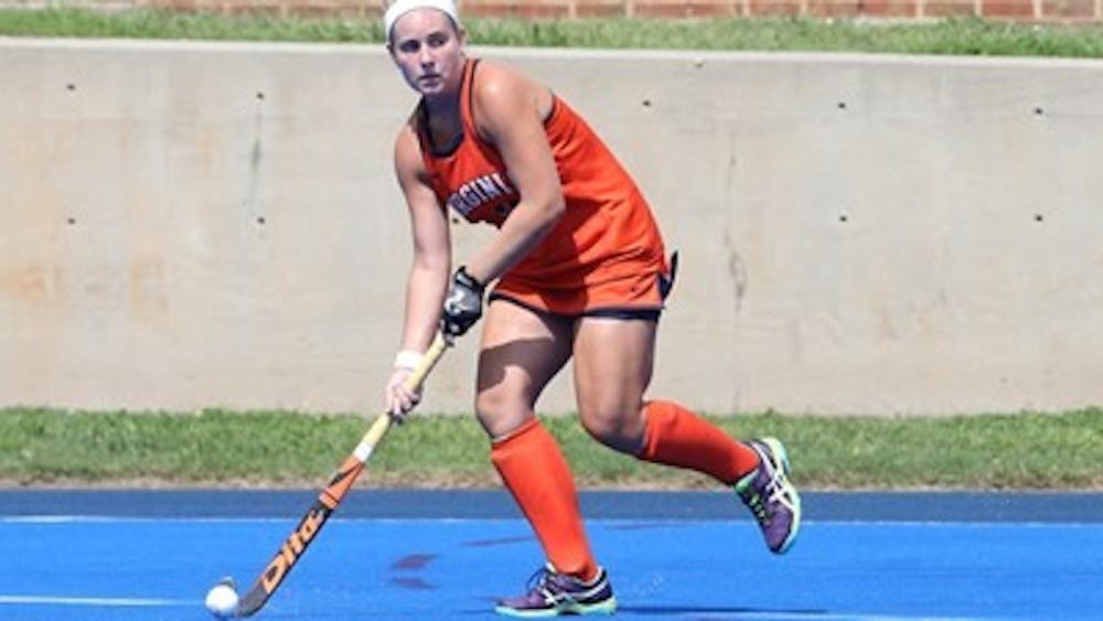 <p>Junior midfielder Erin Shanahan led the Cavaliers in shots and put up two, including a final attempt off a corner in the game’s final moments.</p>
