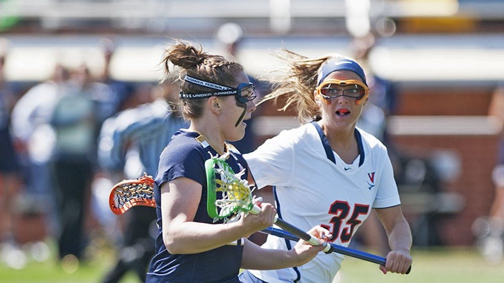 Senior attacker Kelly Boyd and her twin sister, Brooke, have been playing lacrosse together since kindergarden. The decision to attend Virginia together was an easy one for both.