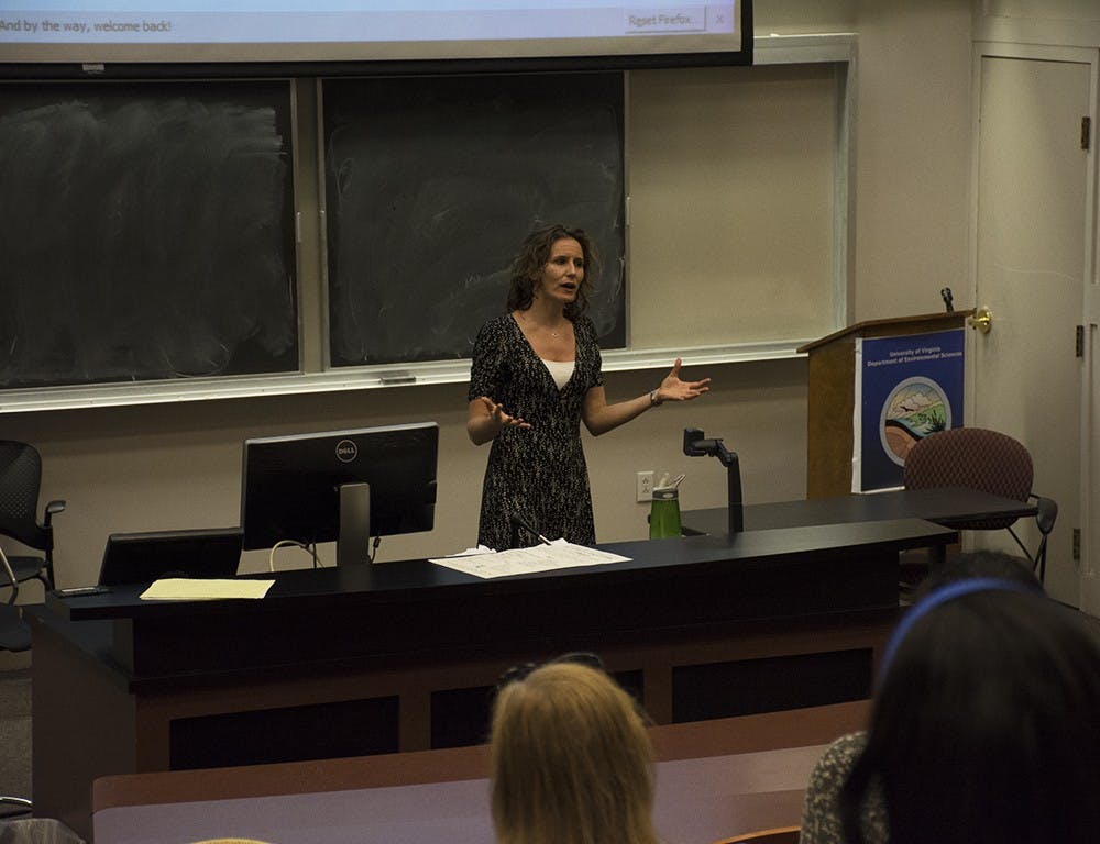 During the lecture, Cholewa introduced the term microaggressions, discussed its impacts on life and encouraged students to reflect upon their personal experiences.