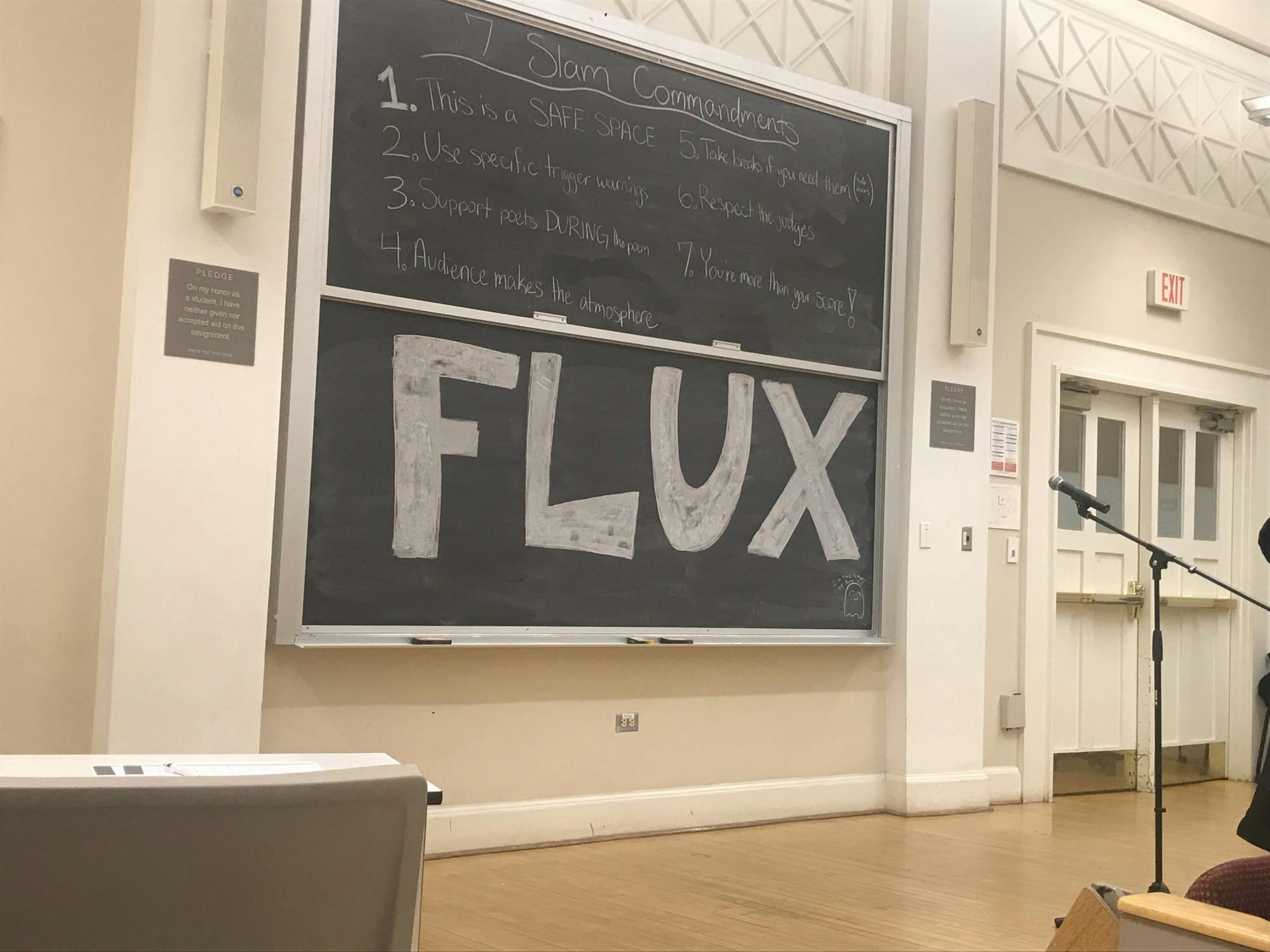 Flux, the University’s only slam poetry group, hosted a poetry slam Friday night in Minor Hall as one of three qualifiers to help determine which poets will represent the University at CUPSI.&nbsp;