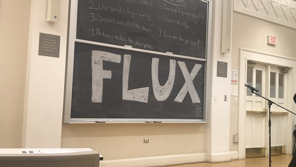 Flux, the University’s only slam poetry group, hosted a poetry slam Friday night in Minor Hall as one of three qualifiers to help determine which poets will represent the University at CUPSI. 