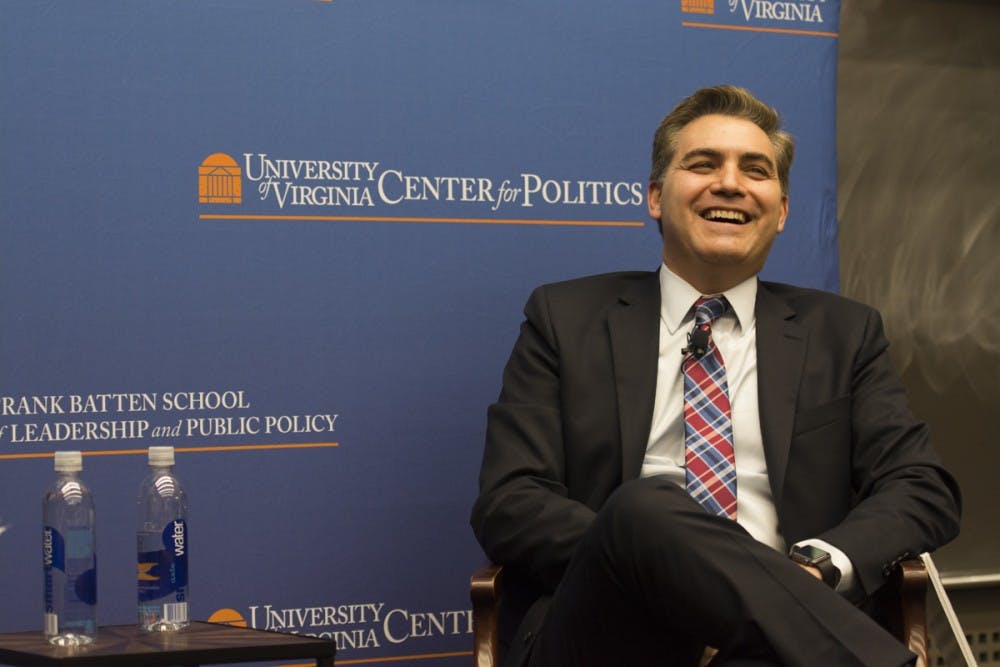 <p>Over 350 people gathered in Wilson Hall to hear Acosta speak — including students, faculty and many Charlottesville community members.&nbsp;</p>