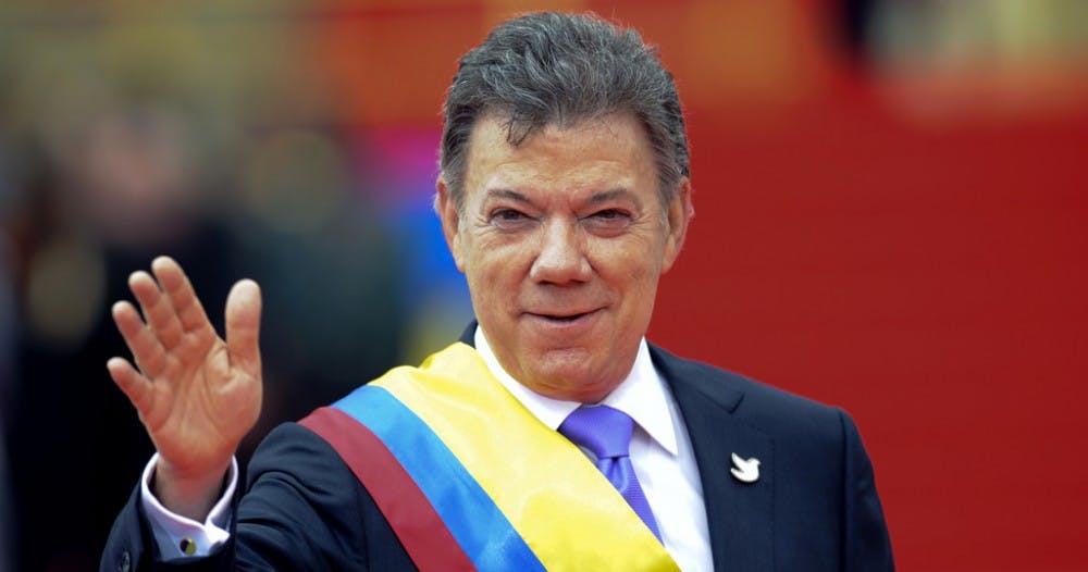 <p>President of Colombia Juan Manuel Santos</p>