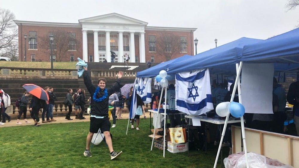 Despite the rain, University gathered at the "Shuk" — the Israeli term for open-marketplace — in the Amphitheatre.