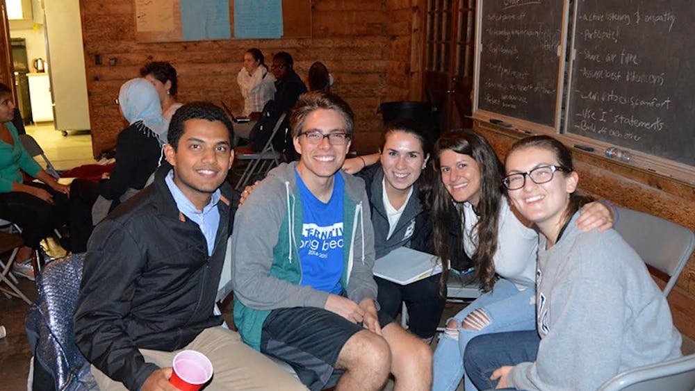 PULSE moderators Yash Shevde, Santiago Naranjo, Hannah Neukrug, Lital Firestone and Mary Sheers (left to right) facilitated conversations about race, gender, socioeconomic status, sexual orientation and mental health.