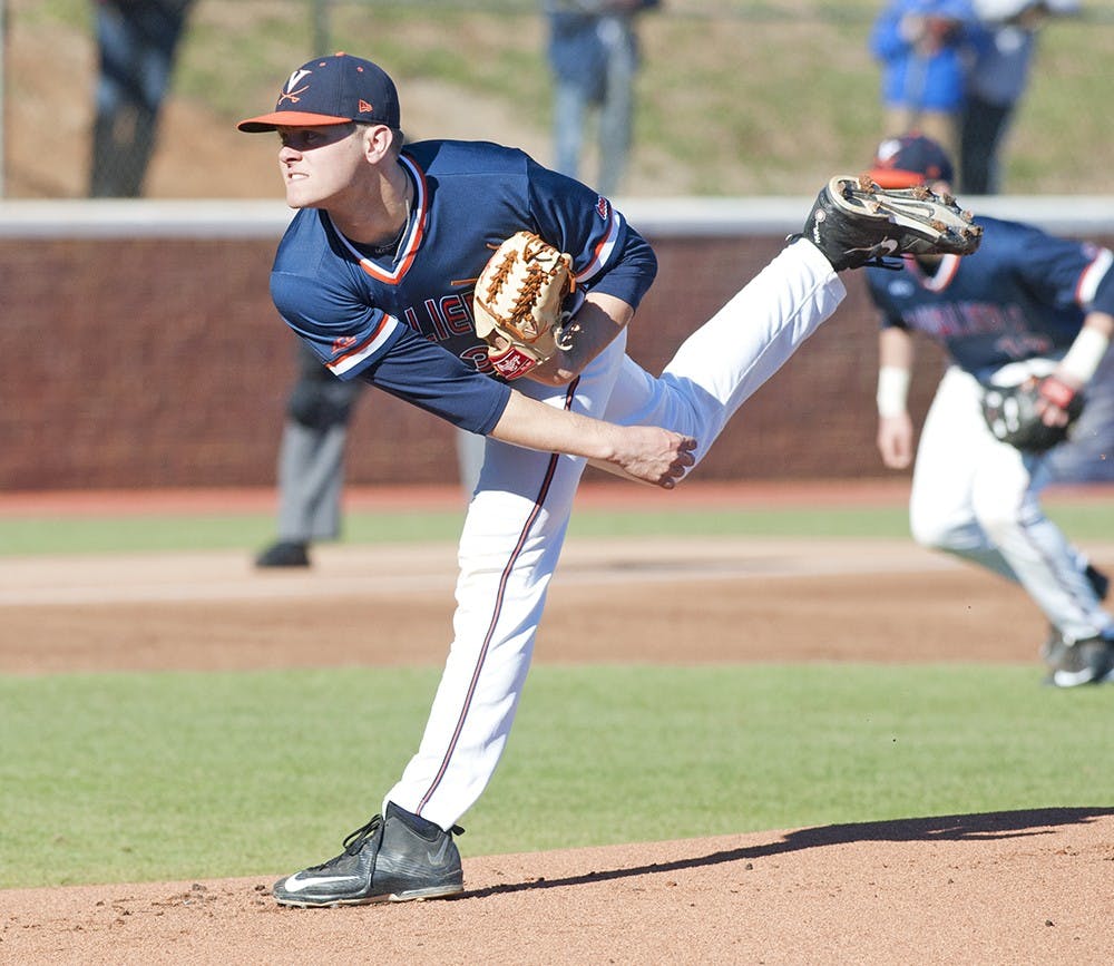 Cavalier junior ace Connor Jones tossed eight scoreless frames as&nbsp;Virginia defeated the Blue Devils, 6-0, Friday.