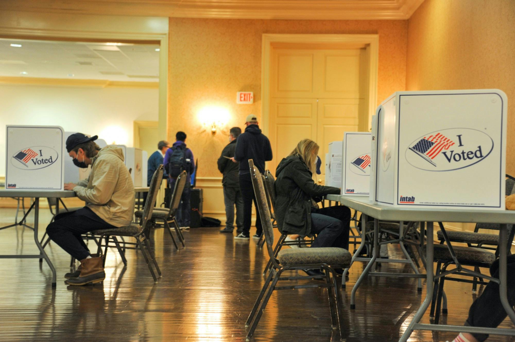 Students living on Grounds voted at a variety of locations including Slaughter Recreation Center, Alumni Hall, Johnson Elementary School and Buford Middle School.