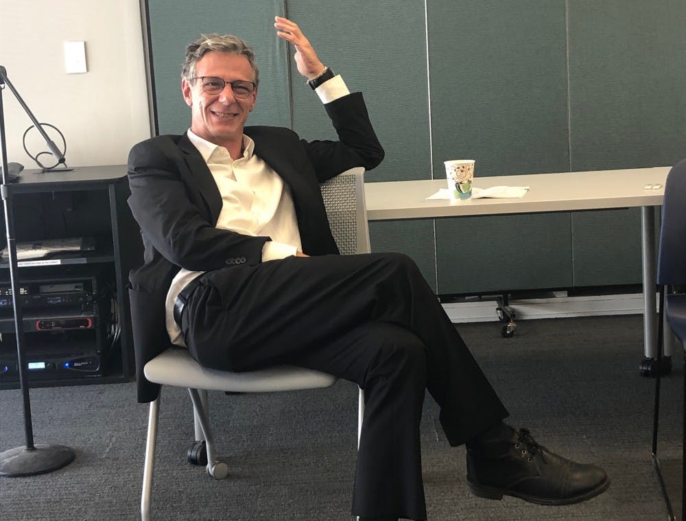 Novelist Álvaro Enrigue spoke about his upcoming work during a craft talk and reading at the Bookstore's Mezzanine September 19.&nbsp;