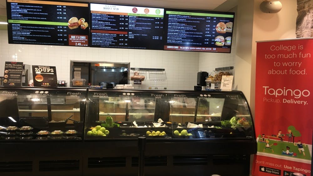 Rising Roll, located on the second floor of New Cabell, takes meal exchange swipes for a select menu.&nbsp;
