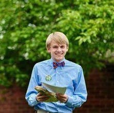 CaelanYear: ThirdMajor: Chemical Engineering and FrenchU.Va. Involvement: Marching Band, Quidditch, Jubilate, Wesley FoundationHometown: Manassas, Va.Ideal date personality: Good sense of humor, conversationalist, musically inclined.Ideal date activity: U.Va. basketball game or Indie rock concert.Dealbreakers?: Closed-mindedness, liking VT, disliking pineapple on pizza.Describe a typical weekend: Playing trombone with the band at the football game on Saturday, followed by celebrating the victory with a nice cold season of X-files.Hobbies: Board games with the roomies, geocaching, going to Cookout after 1 a.m., playing “Wonderwall” in the stairway, listening to French pop music.What makes you a good catch?: I’m incredibly modest, and I understand irony.What makes you a less-than-perfect catch?: I can’t cook much more than mac and cheese.What is your spirit animal?: Elephant &mdash; I admire their intelligence, while still being afraid of the little things, like mice.What is your favorite pick-up line?: “Do you believe in love at first sight? Or should I walk by again?”Describe yourself in one sentence: I’m a stubborn Taurus who doesn’t believe in astrology.