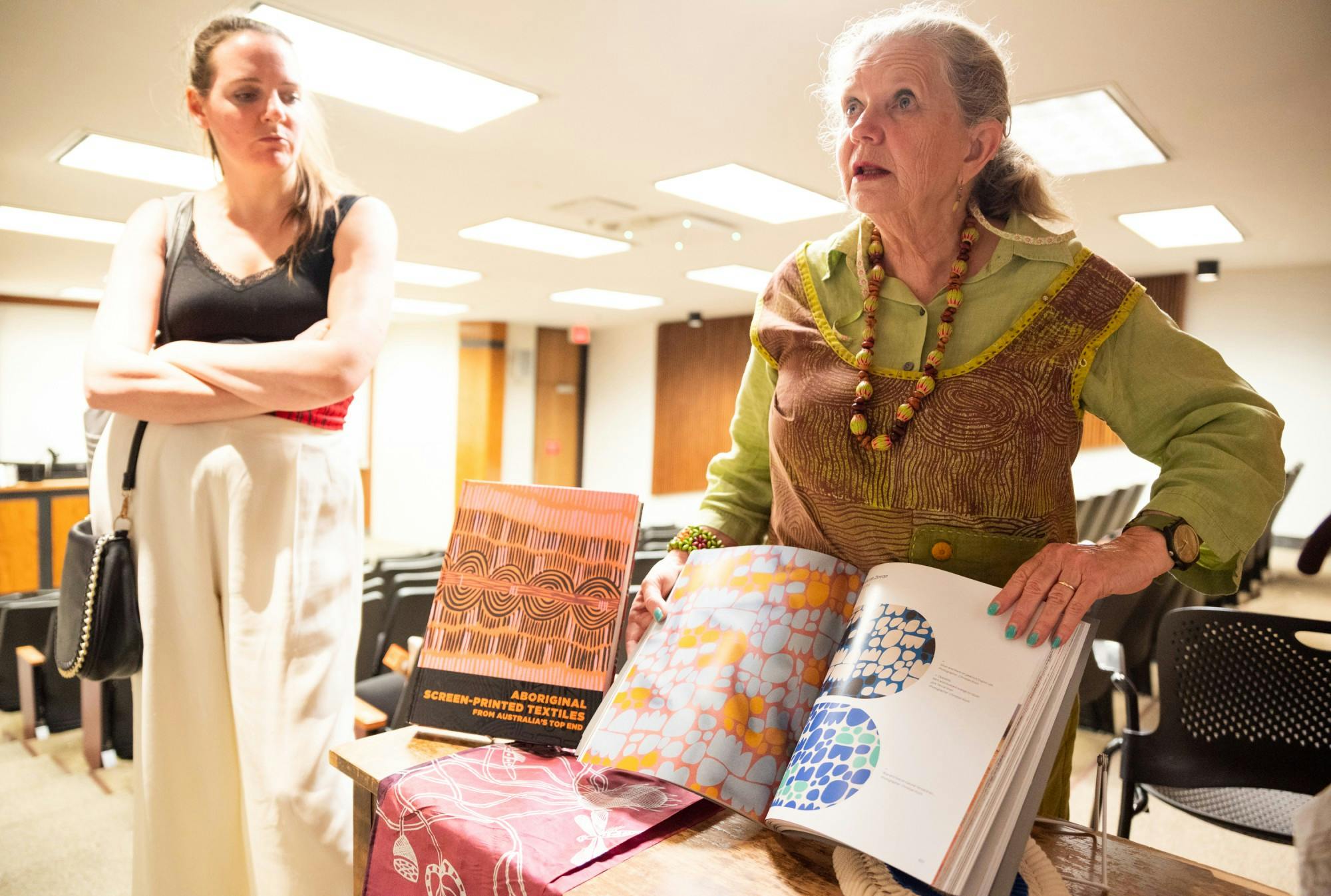 “Frock On” showcased the global extent of the Kluge-Ruhe's revived efforts by inviting an expert on Aboriginal culture and fashion, Dr. Louise Hamby, all the way from Canberra, Australia.