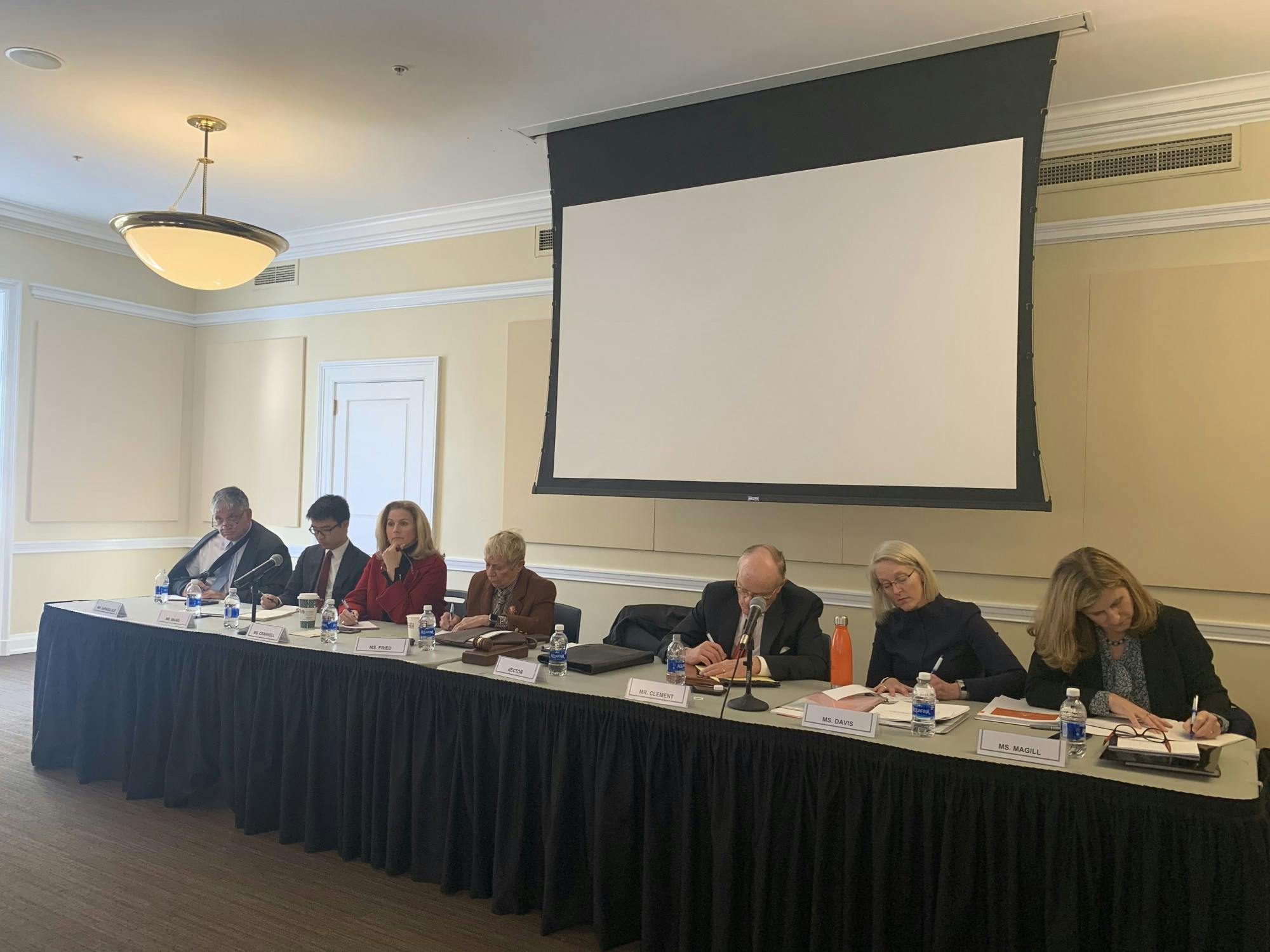 The Board heard community reactions to proposed tuition increases of three to four percent.