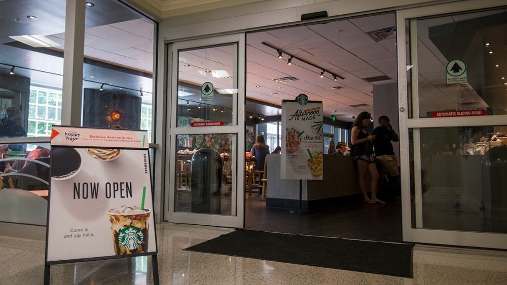 The new Starbucks location opened on Aug. 22.