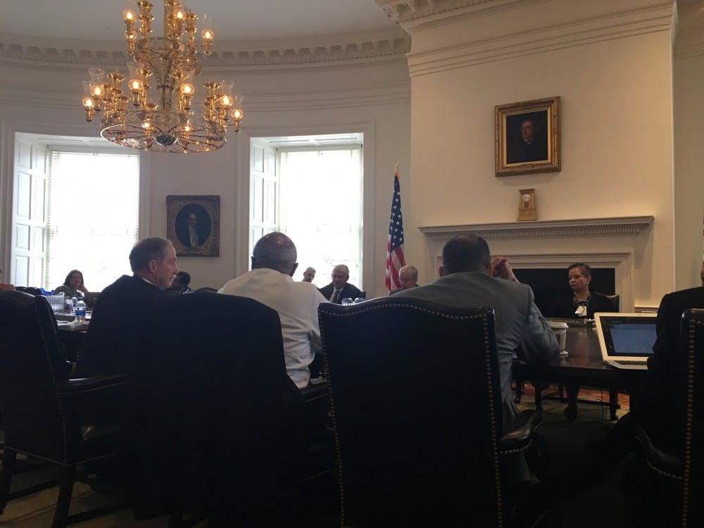 Members of the Health Board discuss progress and improvements to be made for healthcare at the University.