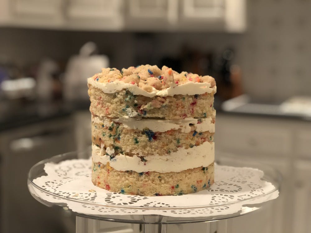 You can recreate the Momofuku Milk Bar Birthday Cake easier by making each component ahead of time.