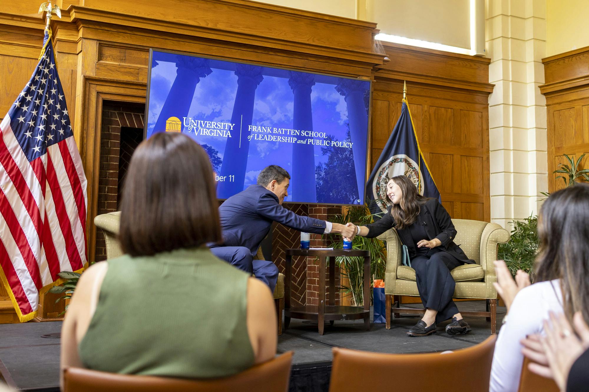 
In addition to perspectives on policy and issue-specific questions, Miliband used his professional experience to offer advice to students.