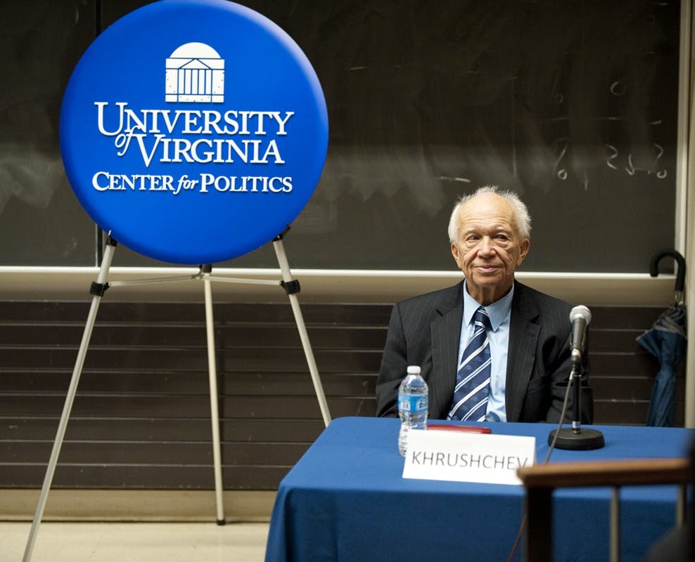 	Sergei Khrushchev, son of former Soviet Premier Nikita Khruschev, he is a Senior Fellow at the Watson Institute for International Studies at Brown University in Providence, Rhode Island