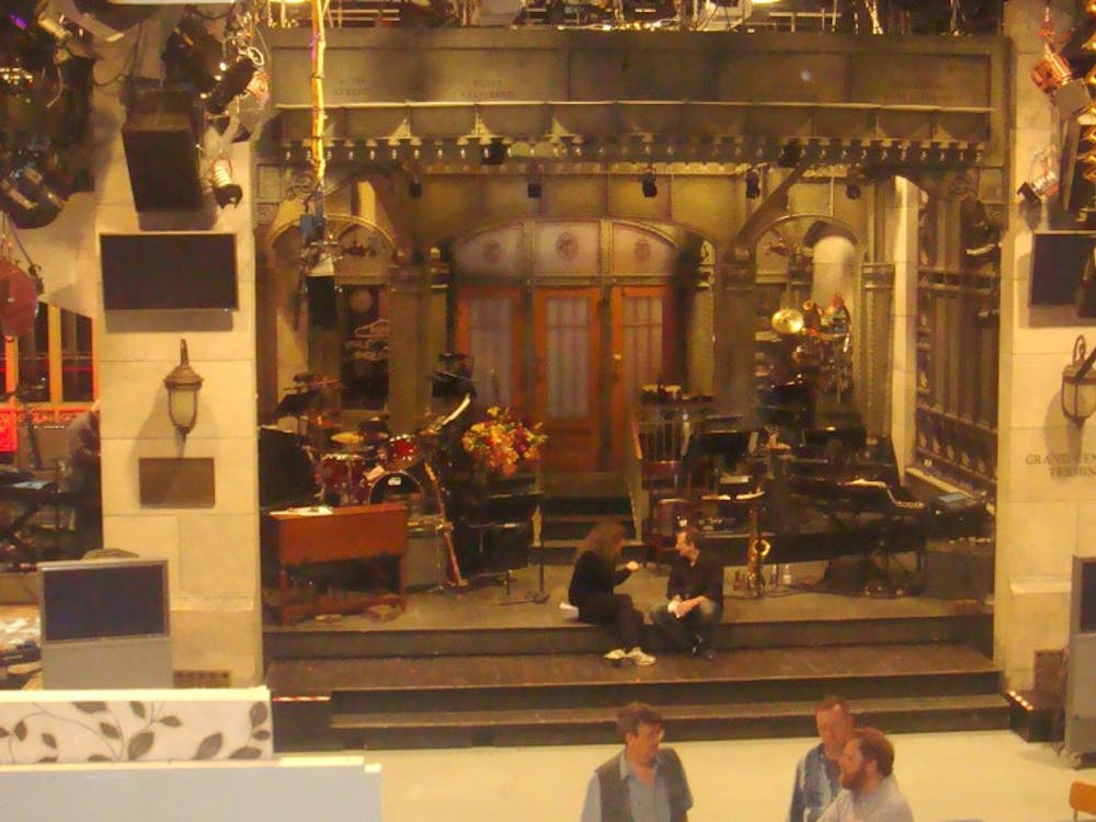 The iconic set of "Saturday Night Live," which just premiered its 45th season/