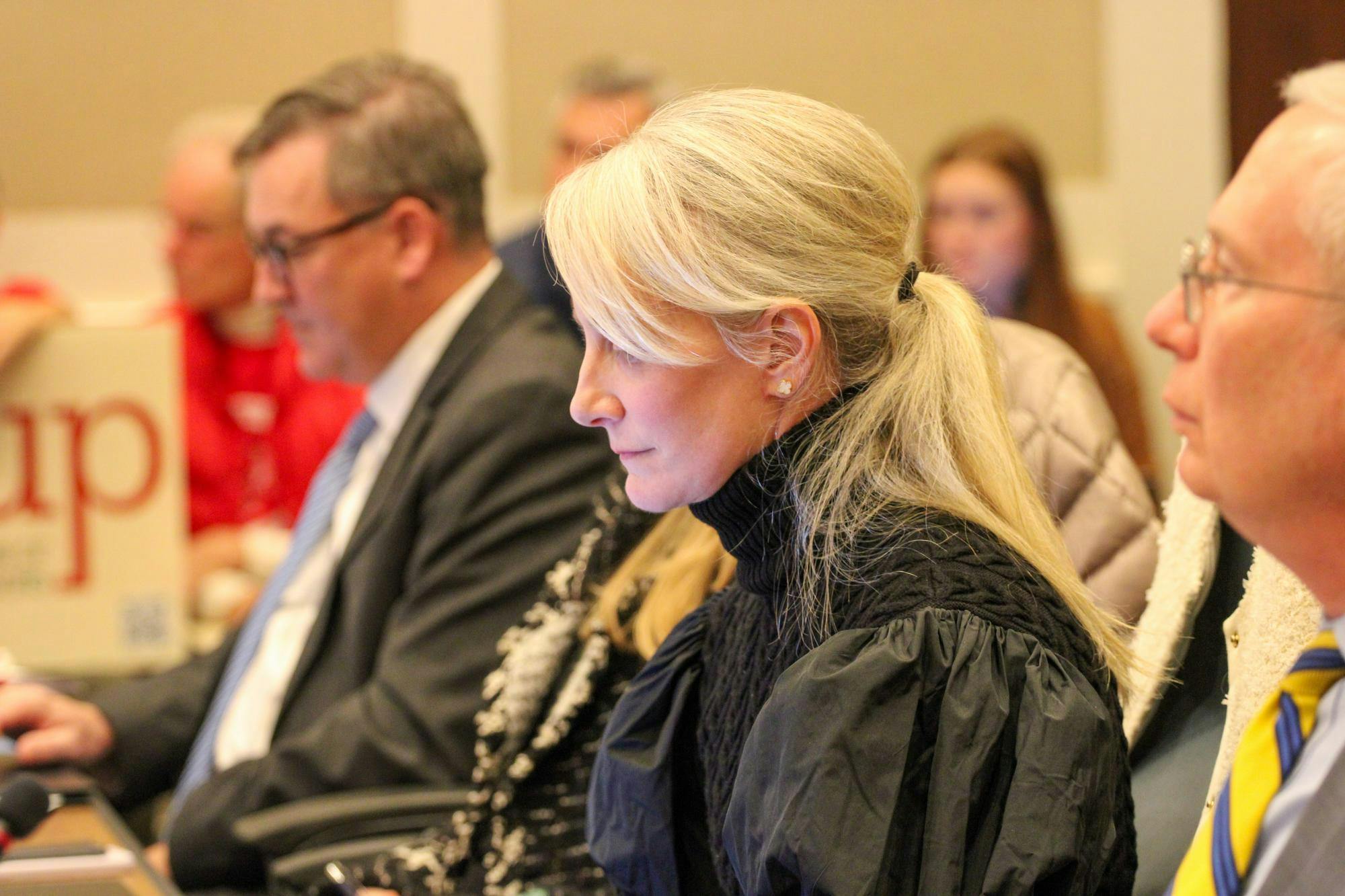 Rector&#x20;and&#x20;Finance&#x20;Committee&#x20;Chair&#x20;Rachel&#x20;Sheridan,&#x20;photographed&#x20;at&#x20;a&#x20;Board&#x20;of&#x20;Visitors&#x20;meeting&#x20;Dec.&#x20;5,&#x20;2025.