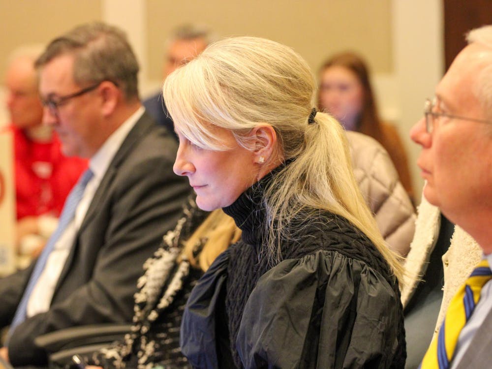 Rector and Finance Committee Chair Rachel Sheridan, photographed at a Board of Visitors meeting Dec. 5, 2025.