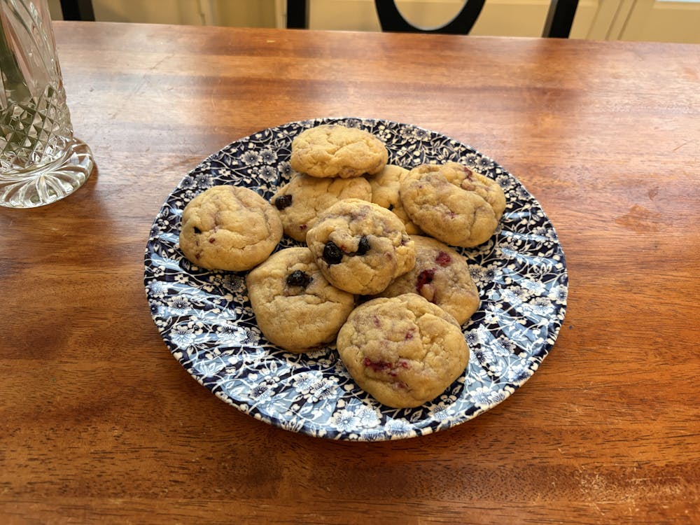 <p>These blueberry and raspberry lemon cookies are my go-to treat to bring to any barbecue, pool party or movie night.</p>