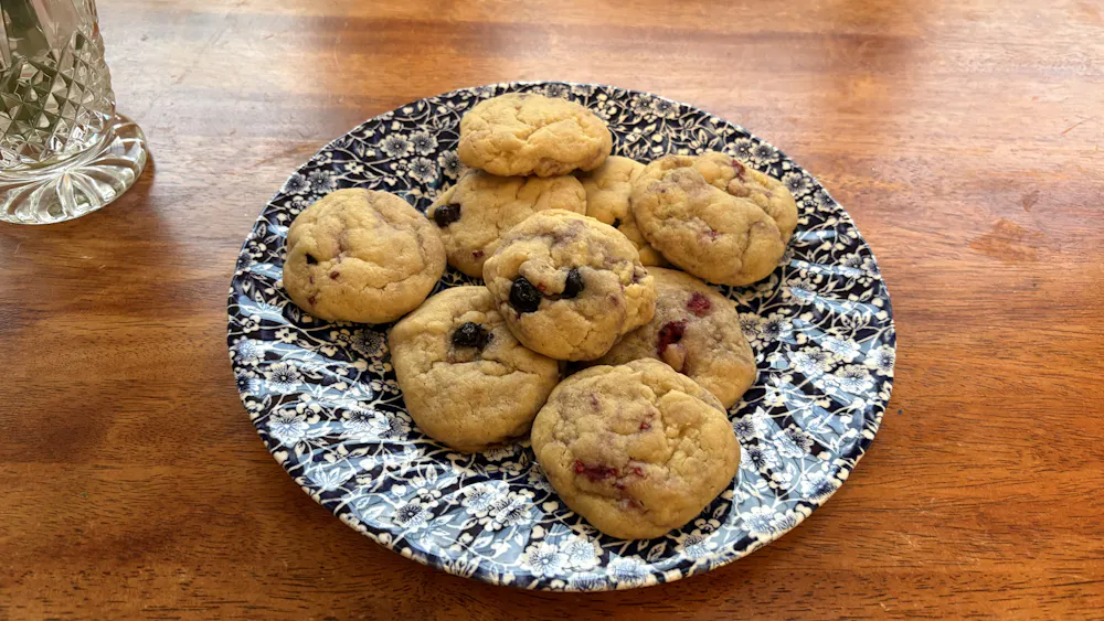 These blueberry and raspberry lemon cookies are my go-to treat to bring to any barbecue, pool party or movie night.