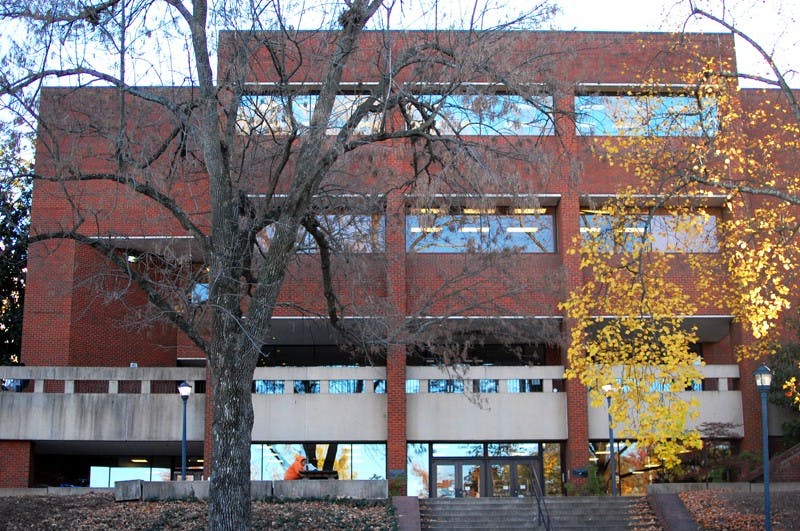 	The Curry School of Education, as seen from the Dell parking lot.