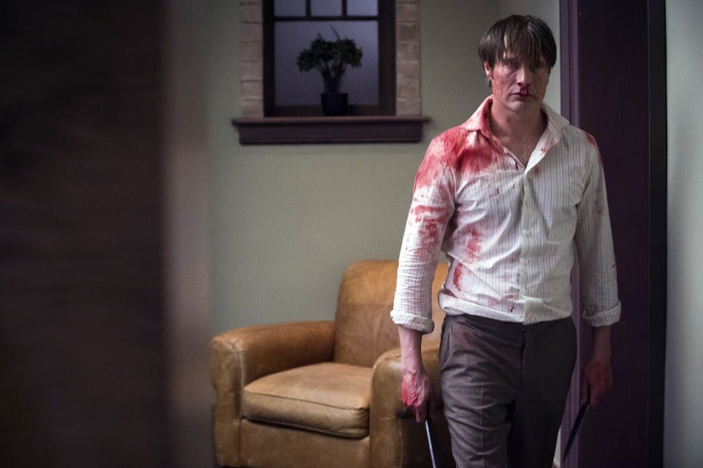 HANNIBAL -- "Mizumono" Episode 213 -- Pictured: Mads Mikkelsen as Hannibal Lecter -- (Photo by: Brooke Palmer/NBC)