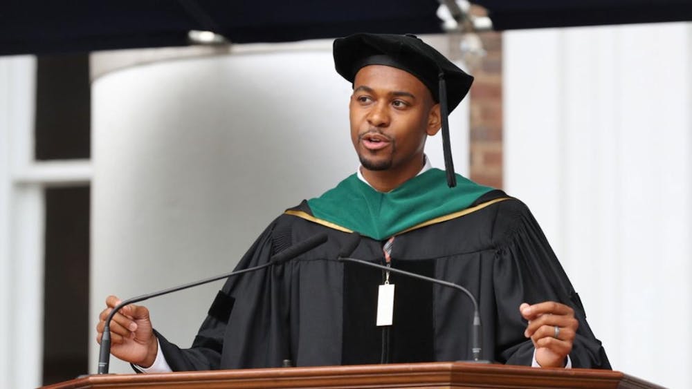 Dr. Webb gave the keynote address to graduates of the College during Final Exercises in 2019.

