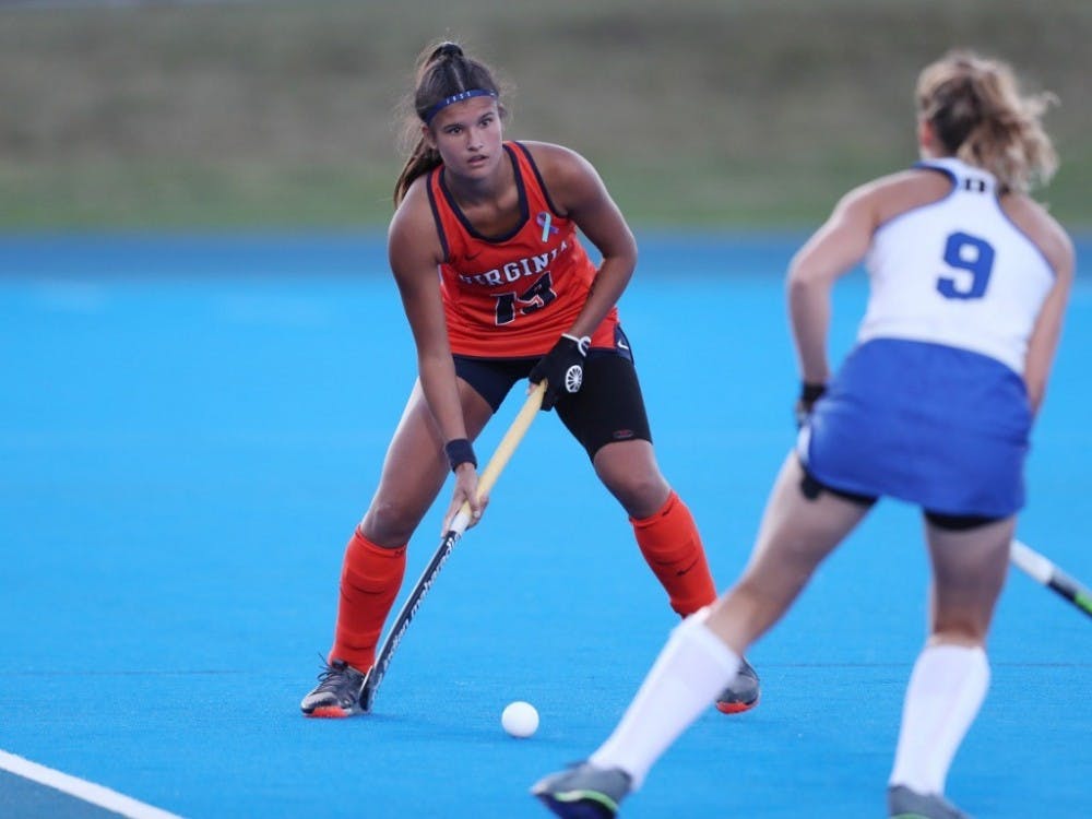 <p>Sophomore back Amber Ezechiels scored her first goal of the year to cap off the come-from-behind win against No. 4 Duke.&nbsp;</p>